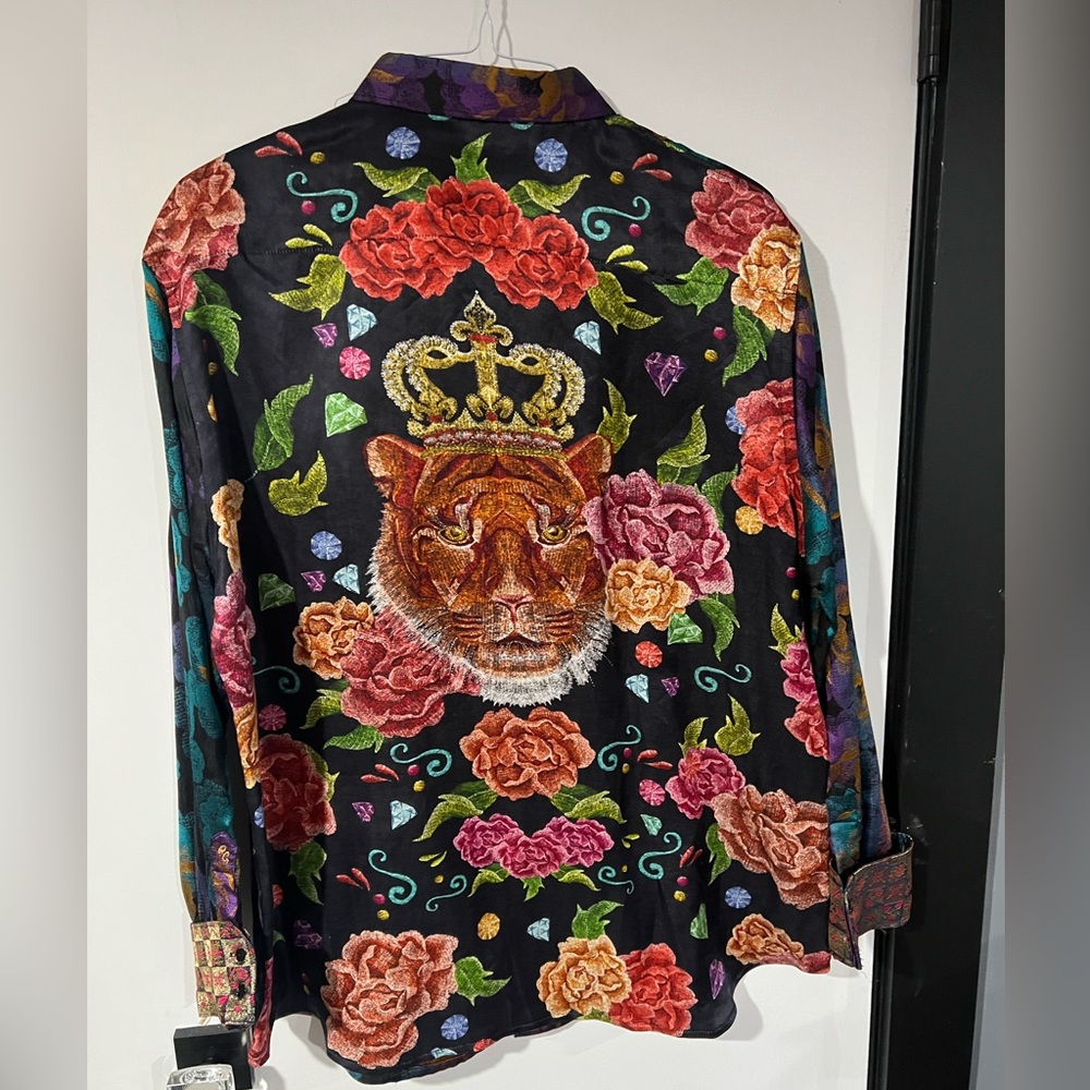 Robert graham Limited Edition 2xl Midnight Tiger NWT button down